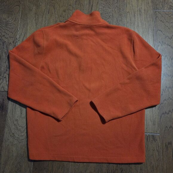 Brooks Brothers Cotton 1/4 Zip Sweater Mens XL Orange Preppy Classic - Picture 3 of 5